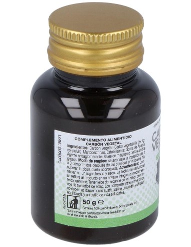 Carbon Vegetal 100Comp.