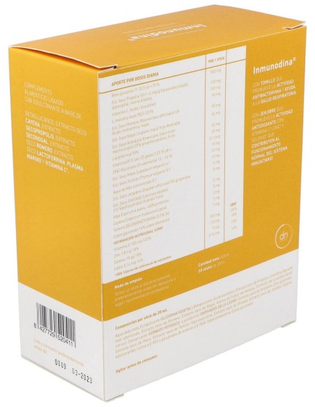 Direct Nutrition Inmunodina Sistema Inmunitario Viales 15Uds