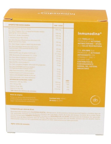 Direct Nutrition Inmunodina Sistema Inmunitario Viales 15Uds