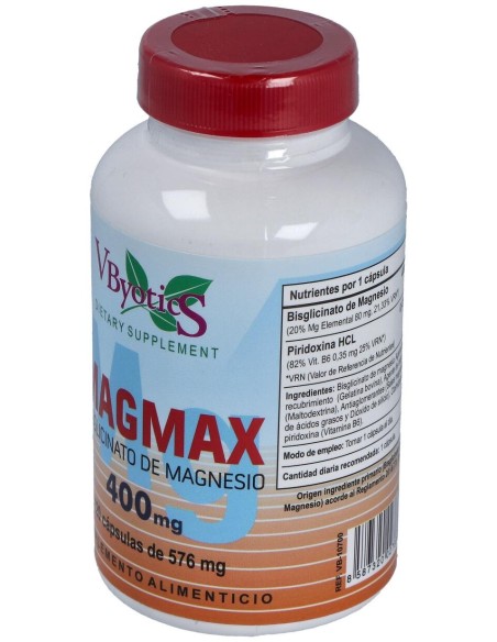 Vbyotics Bisglicinato De Magnesio 400Mg 120Comp