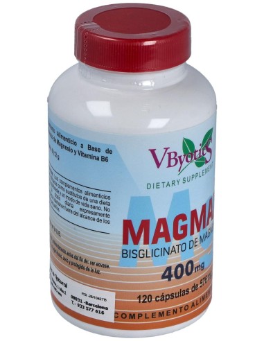 Vbyotics Bisglicinato De Magnesio 400Mg 120Comp