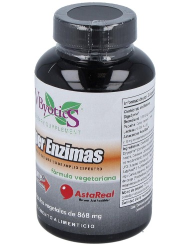 Vbyotics Super Enzimas Vegetales 868Mg 90Caps