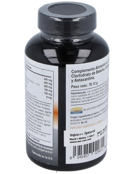 Vbyotics Super Enzimas Vegetales 868Mg 90Caps