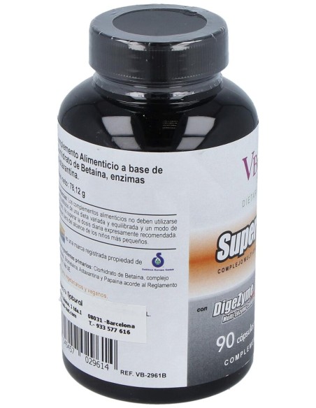 Vbyotics Super Enzimas Vegetales 868Mg 90Caps