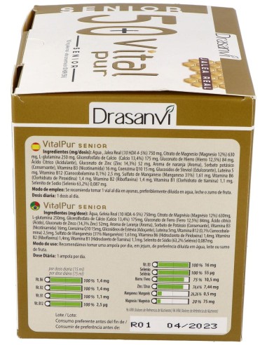 Drasanvi Vitalpur Senior Jalea Real 750Mg 20X15Ml
