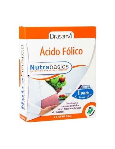Drasanvi Ácido Fólico Nutrabasics 30Caps