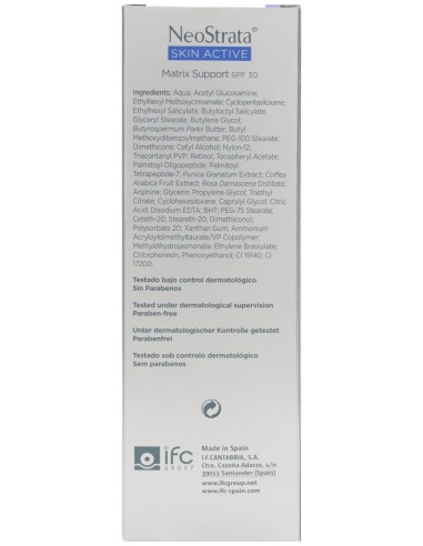 Neostrata Skin Active Matrix Support Spf 30 Antiedad, 50 Ml
