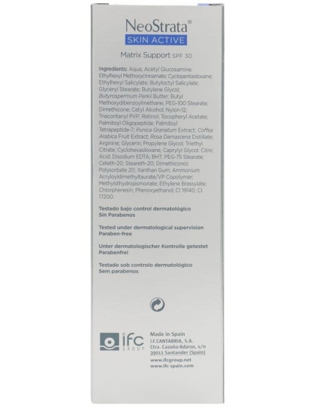 Neostrata Skin Active Matrix Support Spf 30 Antiedad, 50 Ml