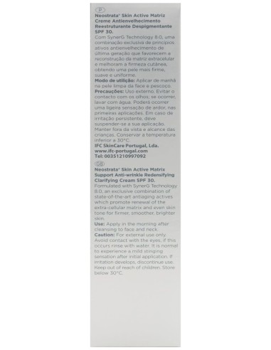 Neostrata Skin Active Matrix Support Spf 30 Antiedad, 50 Ml