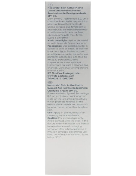 Neostrata Skin Active Matrix Support Spf 30 Antiedad, 50 Ml