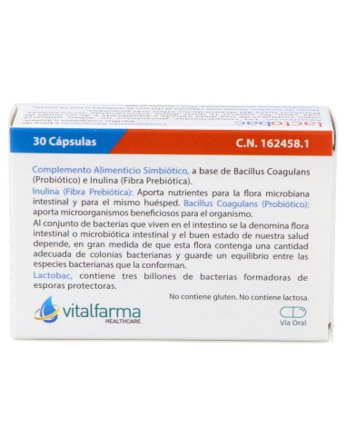 Vitalfarma Lactobac 30 Capsulas