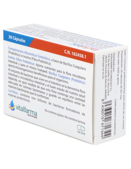 Vitalfarma Lactobac 30 Capsulas