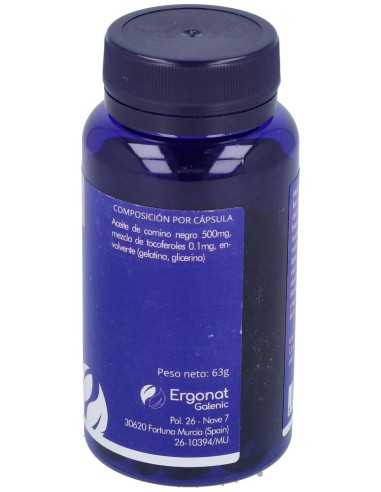 Ergonat Galenic Comino Negro 90Caps