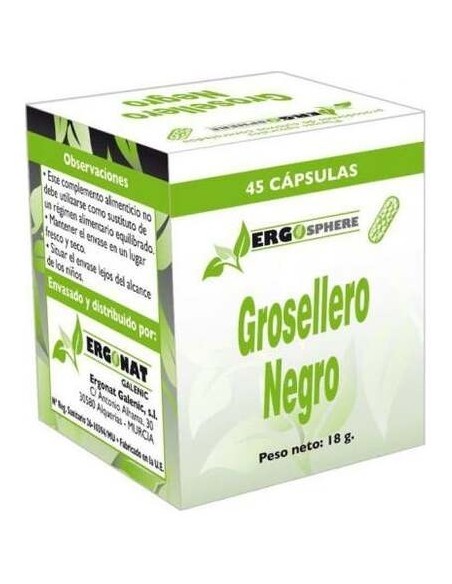 Ergonat Galenic Ergosphere Grosellero Negro 45Caps