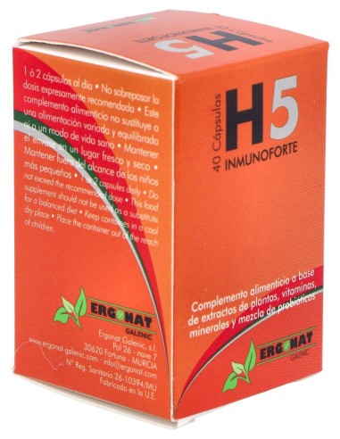 Ergonat Galenic H5 Inmunoforte 40Caps