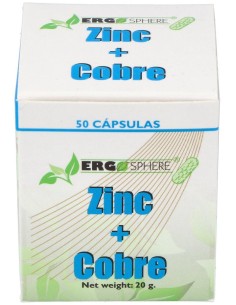 Ergonat Galenic Zinc Cobre Ergosphere 50Caps