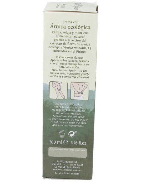 Taullorganics Arnica Ecologica Tubo 200Ml.