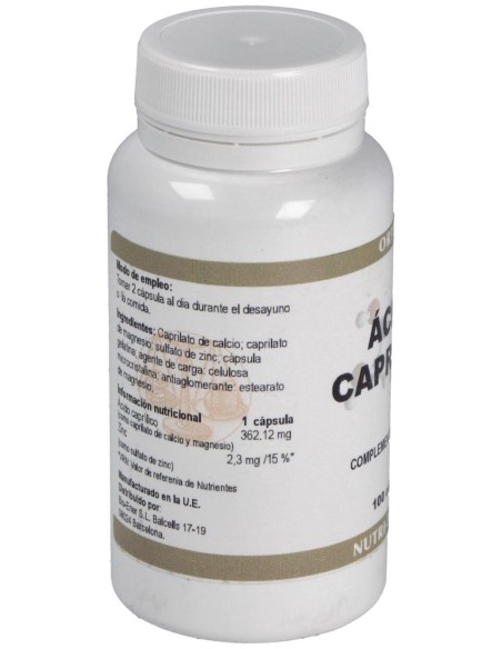 Ortocel Nutri-Therapy Ácido Caprílico 600Mg 100Caps