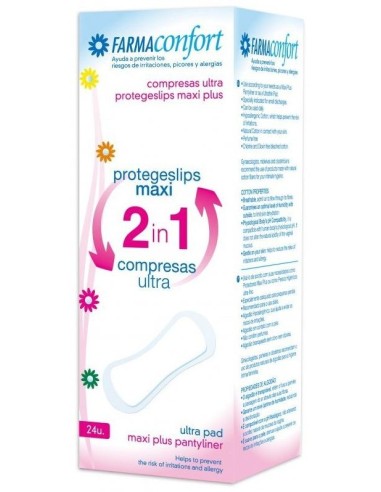 Farmaconfort Protegeslip Compresa 2 En 1, 24 Uds