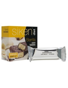 Siken Diet Barrita De Coco Con Banana, 5 Uds