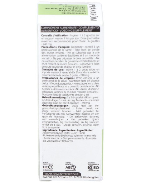 Siempreviva Amarilla Sumidad Florida 5Ml.