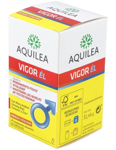 Aquilea Vigor Él, 60 Cápsulas