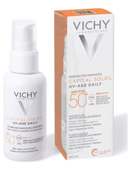 Vichy Capital Soleil Uv-Age Daily Fluido Solar Spf 50+, 40 Ml