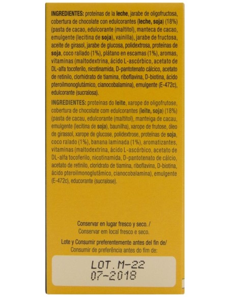 Siken Diet Barrita De Coco Con Banana, 5 Uds