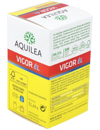 Aquilea Vigor Él, 60 Cápsulas