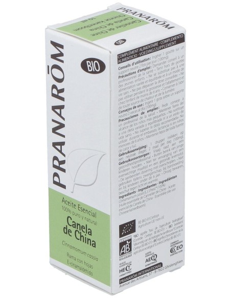 Pranarôm Bio Aceite Esencial Canela De China 10Ml