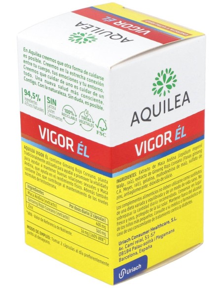 Aquilea Vigor Él, 60 Cápsulas