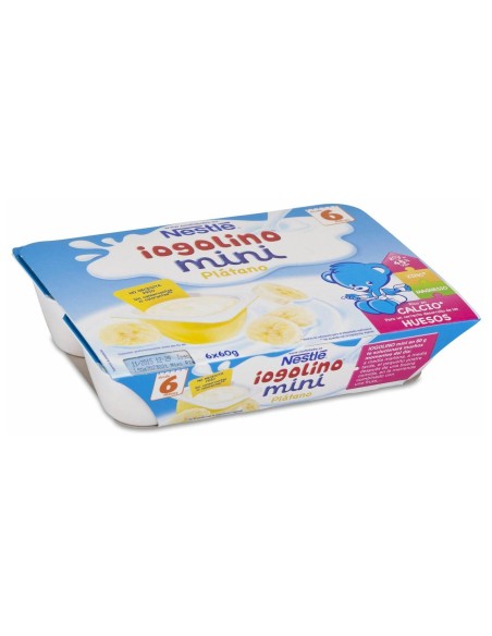Yogolino Mini Platano 6 Tarrinas X 60 Gr