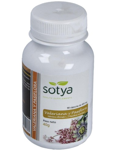 Valeriana Y Pasiflora 450Mg. 90Cap.