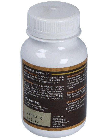 Valeriana Y Pasiflora 450Mg. 90Cap.