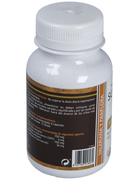 Valeriana Y Pasiflora 450Mg. 90Cap.
