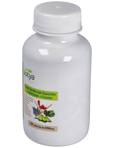 Sotya Café Verde + Garcinia + Chitosán + Cromo 650Mg 90Cáps