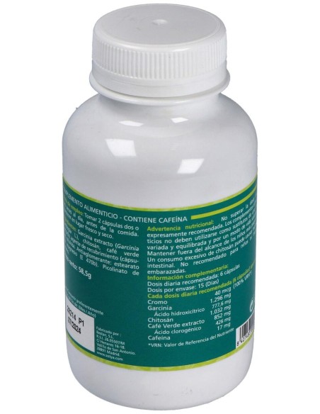 Sotya Café Verde + Garcinia + Chitosán + Cromo 650Mg 90Cáps