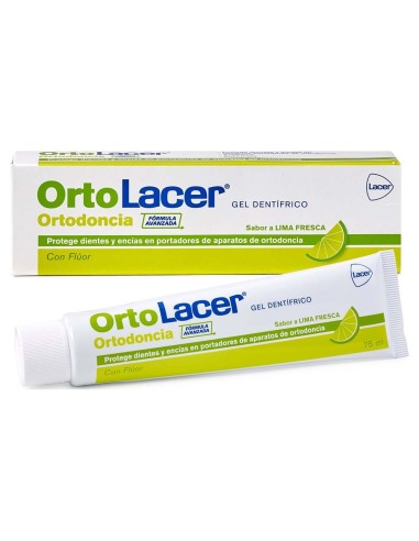 Lacer Ortolacer Ortodoncia Gel Dentífrico Lima Fresca 75Ml