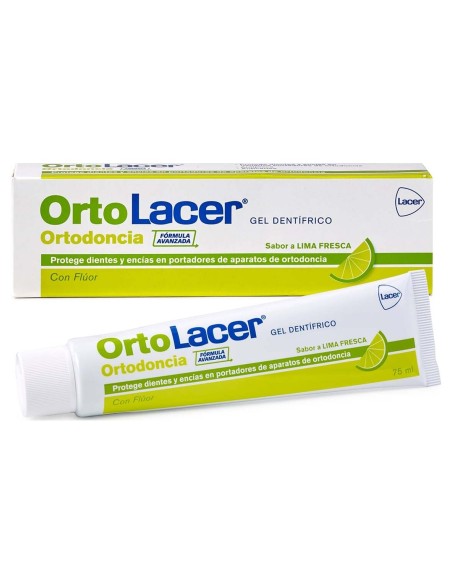 Lacer Ortolacer Ortodoncia Gel Dentífrico Lima Fresca 75Ml