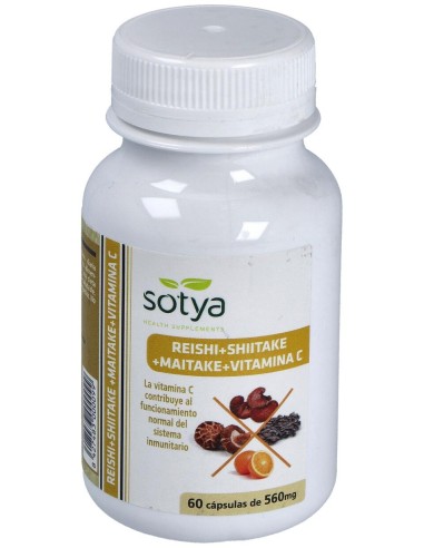 Sotya Reishi Maitake Y Shiitake 60Cáps