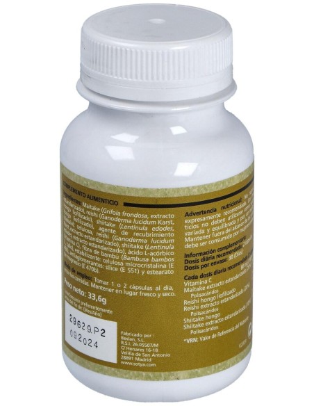 Sotya Reishi Maitake Y Shiitake 60Cáps