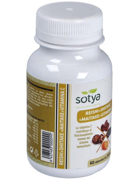 Sotya Reishi Maitake Y Shiitake 60Cáps