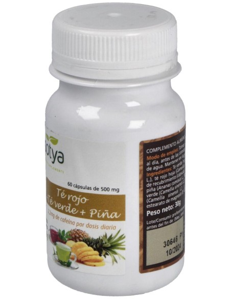 Sotya Té Rojo + Té Verde + Piña 500Mg 60Cáps