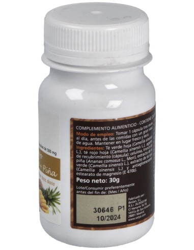 Sotya Té Rojo + Té Verde + Piña 500Mg 60Cáps