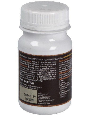 Sotya Té Rojo + Té Verde + Piña 500Mg 60Cáps