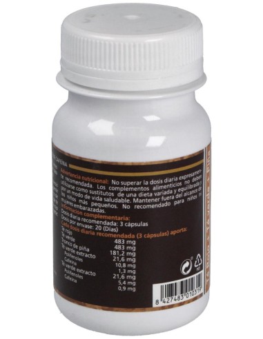Sotya Té Rojo + Té Verde + Piña 500Mg 60Cáps