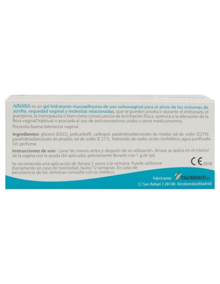 Ainara Gel Hidratante Vaginal 30 Gramos