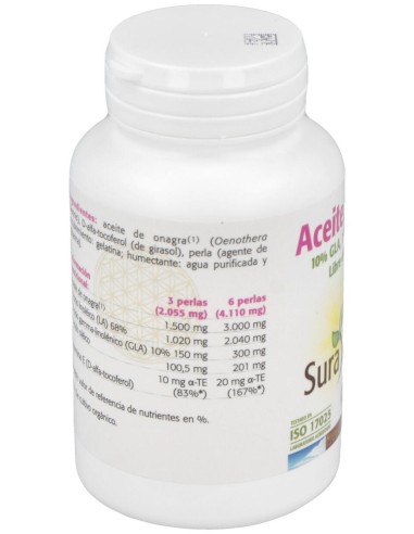 Sura Vitasan Aceite De Onagra 500Mg 90 Perlas