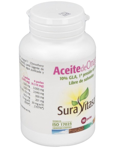 Sura Vitasan Aceite De Onagra 500Mg 90 Perlas