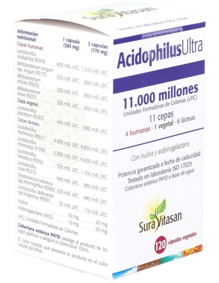 Sura Vitasan Acidophilus Ultra 120 Cápsulas